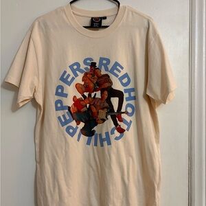 Cream Graphic Band Tee
